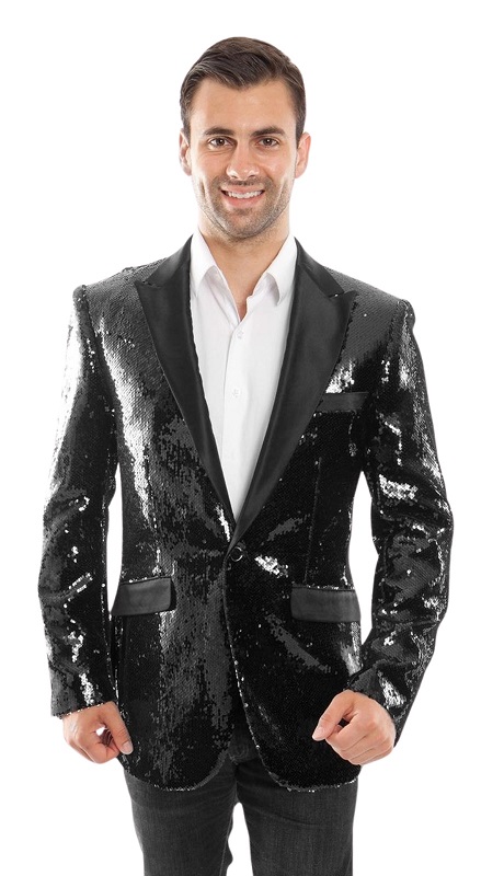 Empire Mens Sports Coat MJ208-BLK