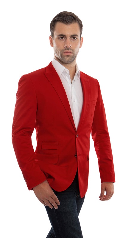 Empire Mens Sports Coat MJ217S-RED