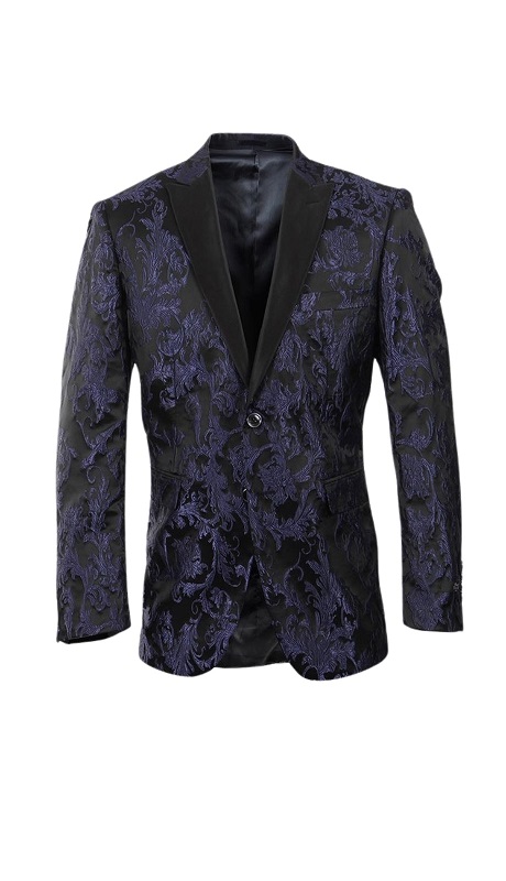 Empire Mens Sports Coat MJ224-BLK/LAVA
