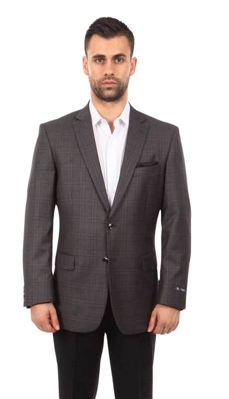 Empire Mens Sport Coat MJ245-GRY-BURG