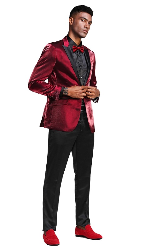 Tazzio Mens Sports Coat MJ286S-BUR
