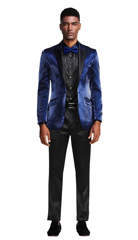 Tazzio Mens Sports Coat MJ286S-NVY