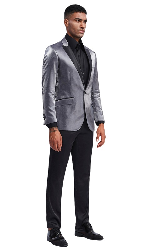 Tazzio Mens Sports Coat MJ286S-CHAR