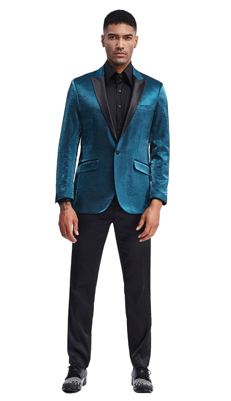 Empire Mens Sport Coat MJ286S-06-TURQUOISE