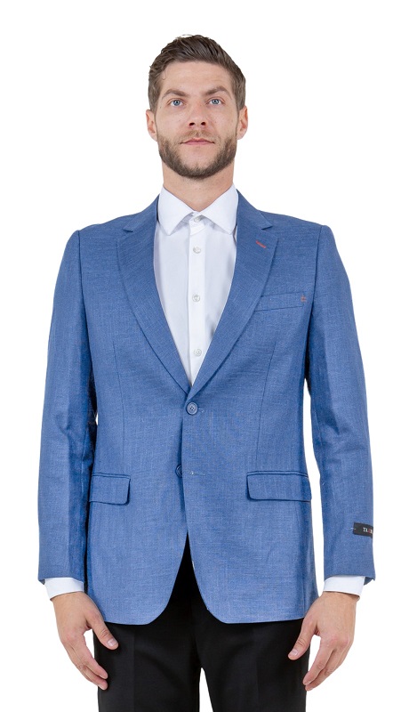 Tazzio Mens Sports Coat MJ288S-BLUE