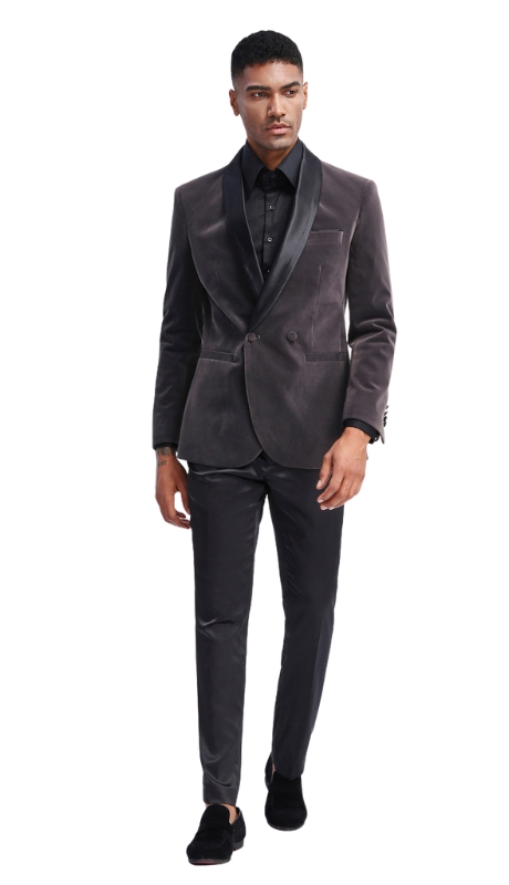 Tazzio Mens Sports Coat MJ303S-01-Grey