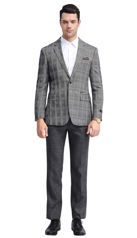  Empire Mens Sports Coat MJ305S-01-Grey