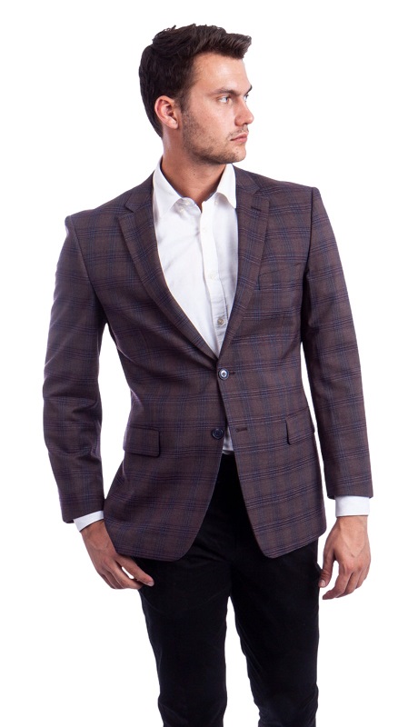 Empire Mens Sports Coat MJ324-DARK PURLE
