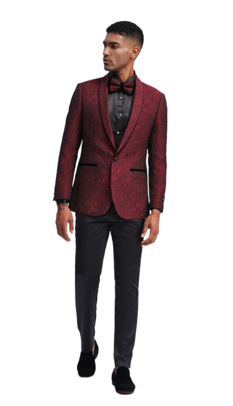 Tazzio Mens Sports Coat MJ332S-01-RED