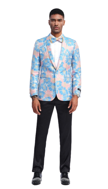 Empire Mens Sports Coat MJ334S-02-BLUE