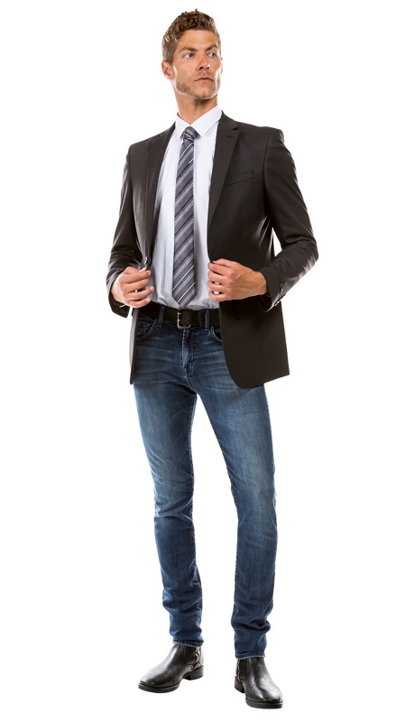  ZeGarie Mens Sports Coat MJ346-03-DARK-GRY