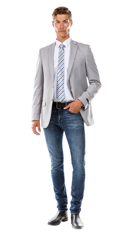  ZeGarie Mens Sports Coat MJ346-04-GRY