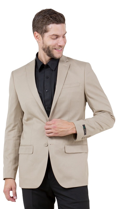 ZeGarie Mens Sports Coat MJ346-05-TAN
