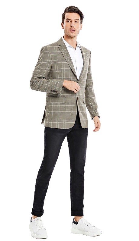 Tazzio Mens Sports Coat MJ356-02-TAN