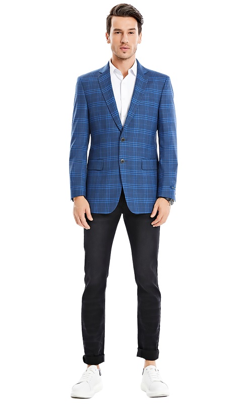 Empire Mens Sports Coat MJ357-02-DARK BLUE
