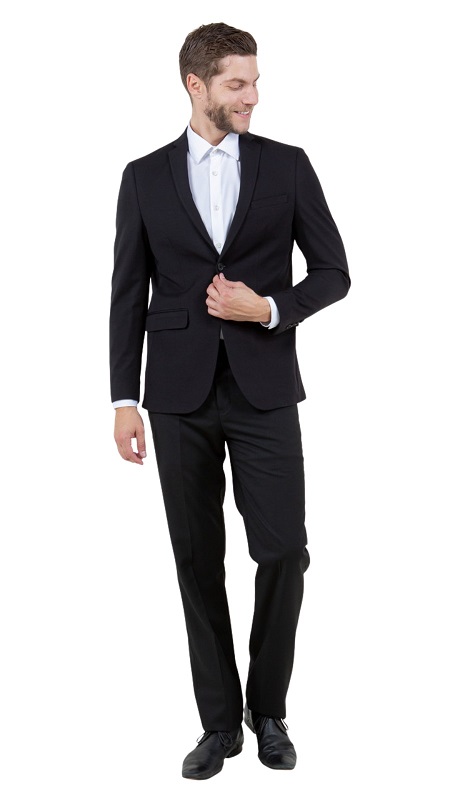 ZeGarie Mens Sports Coat MJ379S-01 BLACK