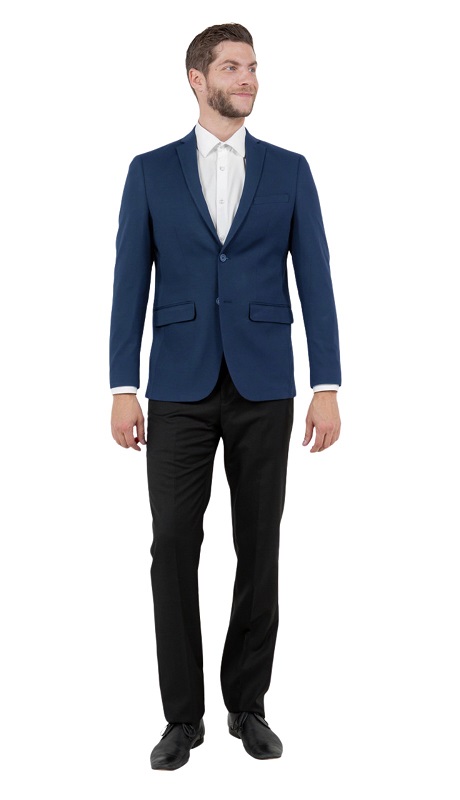 ZeGarie Mens Sports Coat MJ379S-02 NAVY BLUE