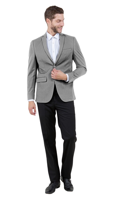 ZeGarie Mens Sports Coat MJ379S-03 GRAY