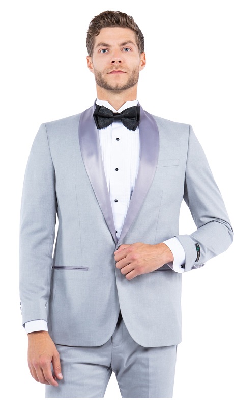 ZeGarie Mens Sports Coat MJT366-04-Light Grey