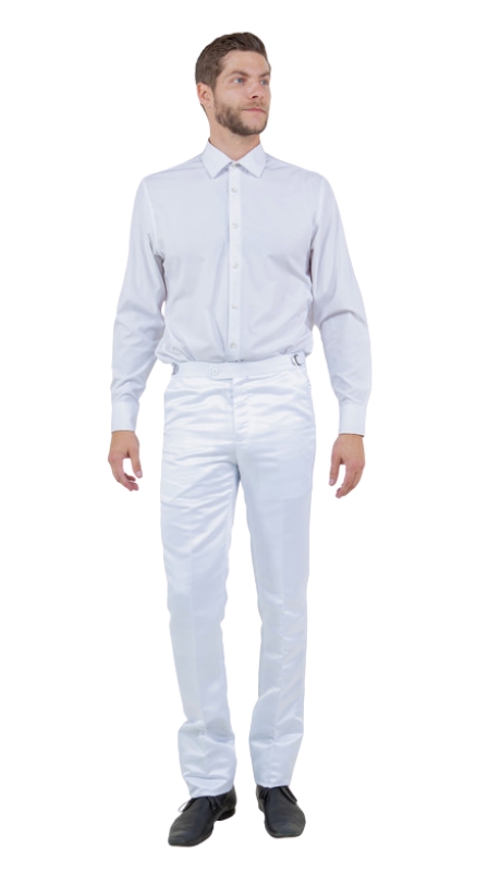 Tazzio Mens Pant MP108H-03-WHITE