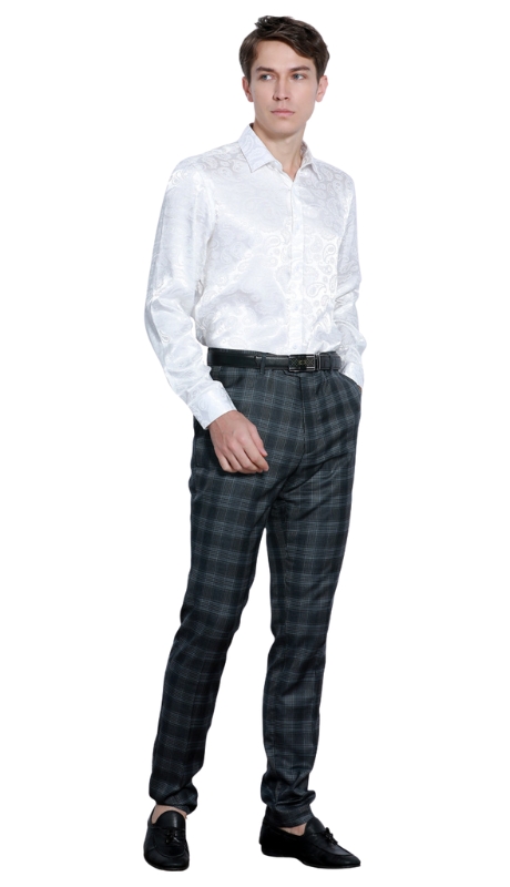 Tazzio Mens Pants-MP111SK-04-CHARCOAL
