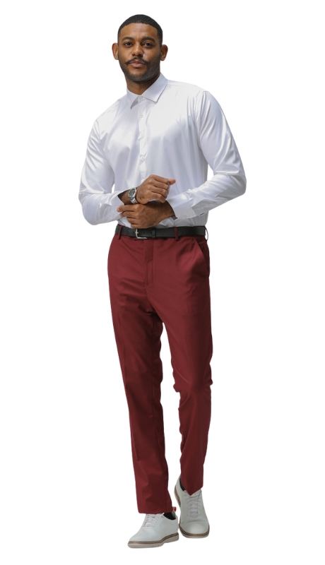 Sean Alexander Mens Pant MP282SK-06-BURG