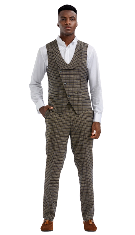 Tazzio Mens Vest MPV114SK-01-RUST