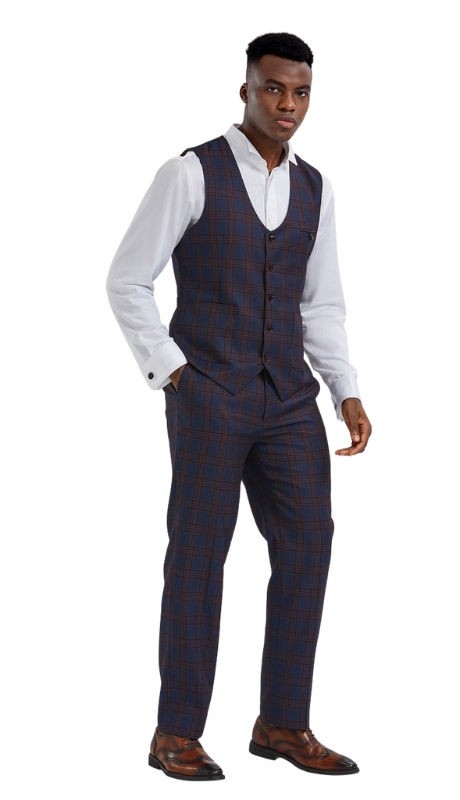 Tazzio Mens Vest MPV115SK -01-Purple