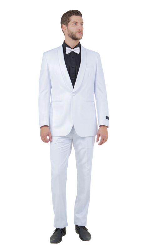 Bryan Michaels Mens Tuxedos MT146S-02-WHT