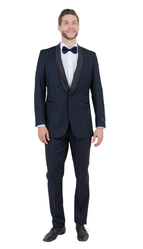 Bryan Michaels Mens Tuxedos MT146S-04-NAVY-BLK