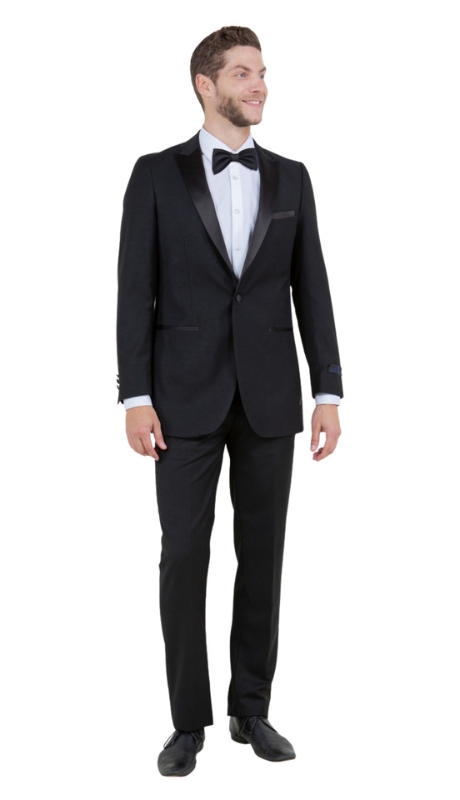 Bryan Michaels Mens Tuxedos MT182S-01-BLACK