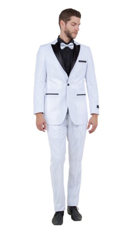 Bryan Michaels Mens Tuxedos MT182S-02-WHITE
