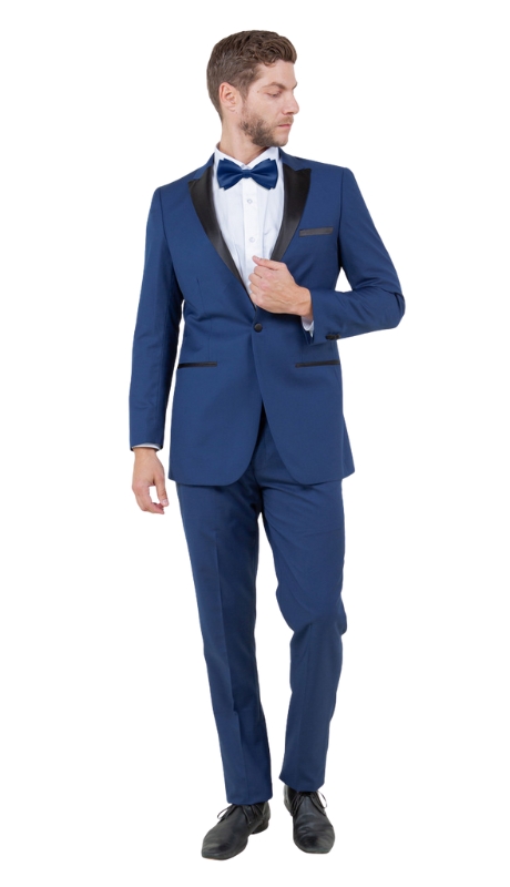 Bryan Michaels Mens Tuxedos MT182S-07-COBALT-BLACK STAIN