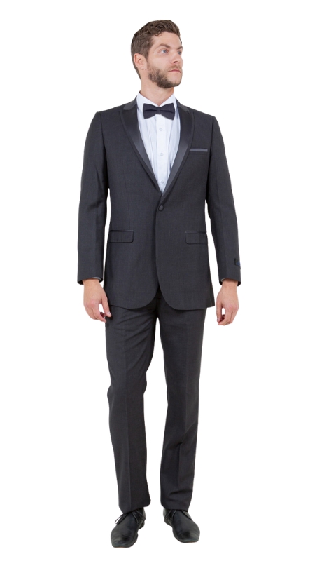 Bryan Michaels Mens Tuxedos MT187S-03-DARK GRY