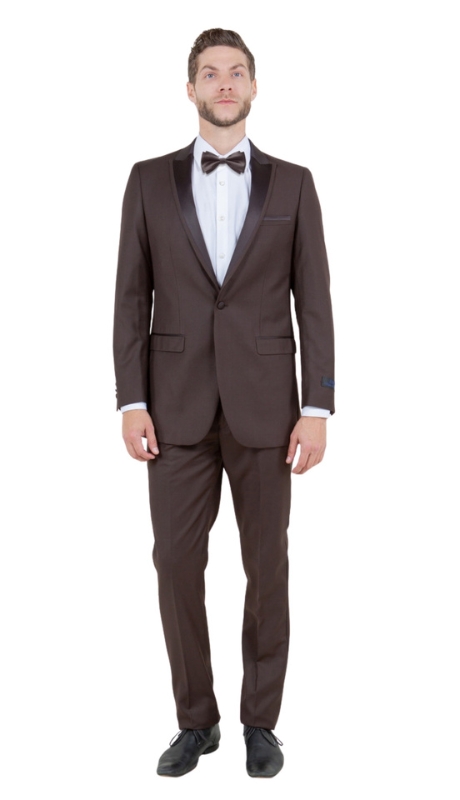 Bryan Michaels Mens Tuxedos MT187S-06-BROWN