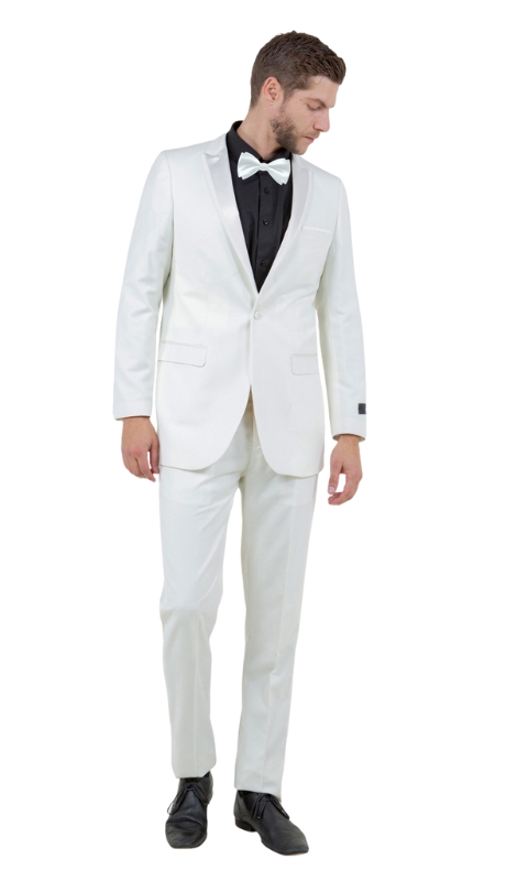 Bryan Michaels Mens Tuxedos MT187S-07-OFF WHT