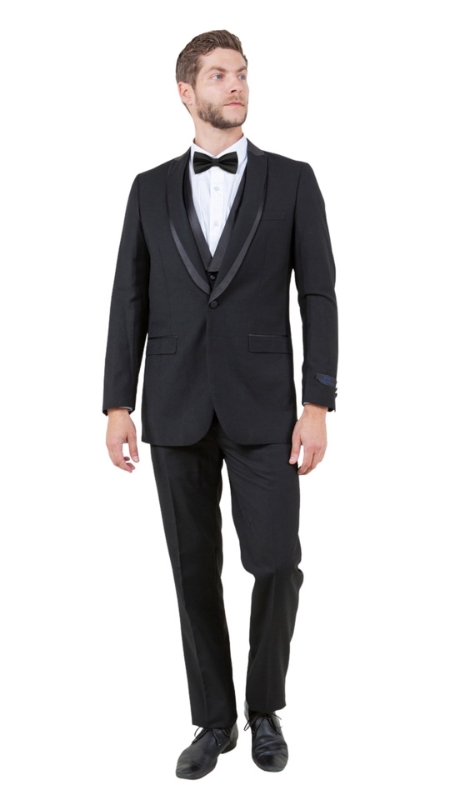 Bryan Michaels Mens Tuxedos MT239S-00-BLK
