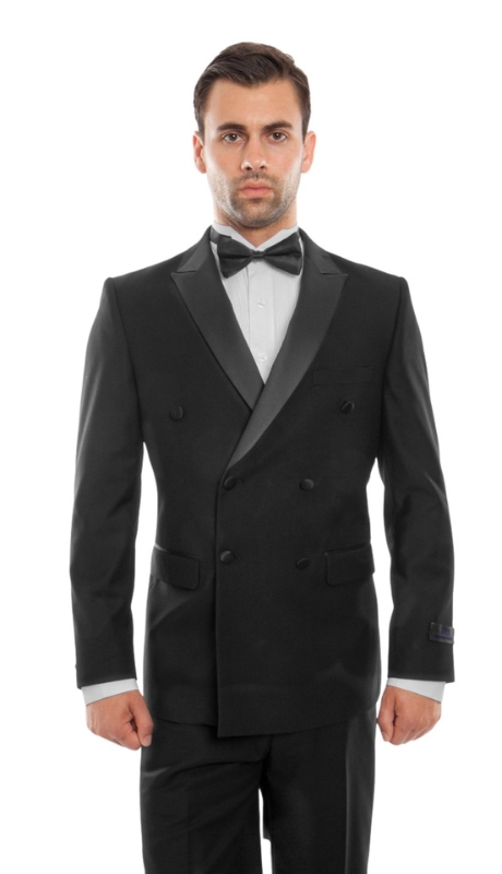 Bryan Michaels Mens Tuxedos MT253S-01-BLACK