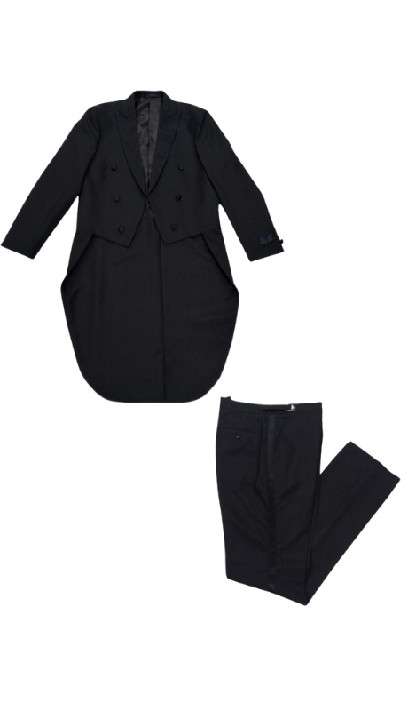 Bryan Michaels Mens Tuxedos MT401S-01-BLK-BLK SATIN