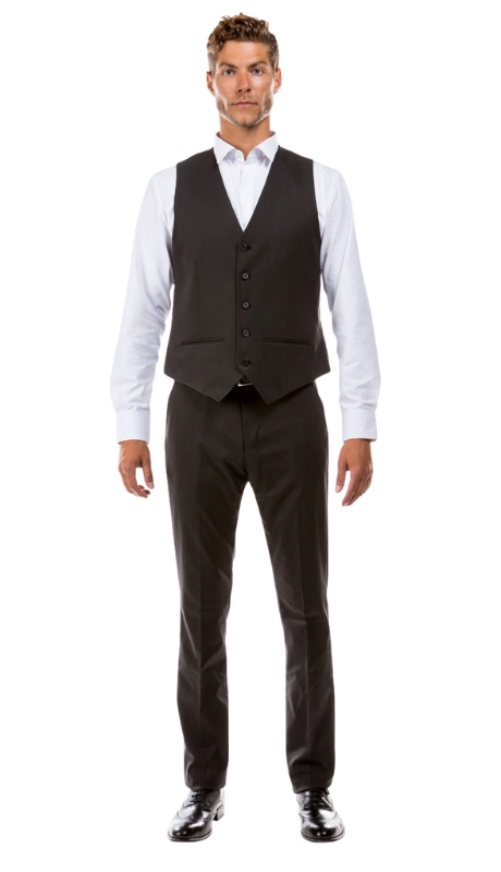 ZeGarie Mens Vest Coat MV346-03-Dark Grey