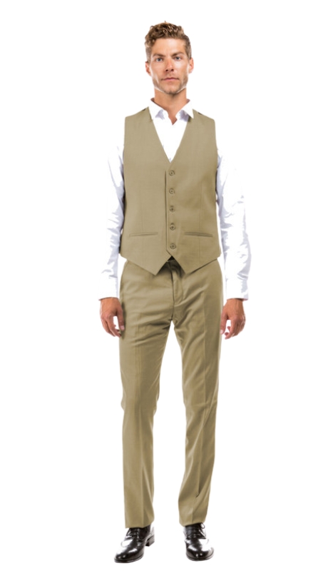 ZeGarie Mens Vest MV346-05-Tan