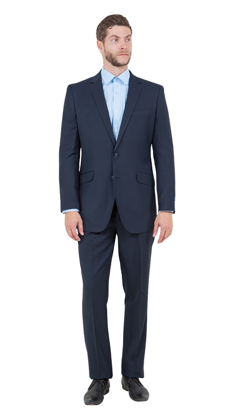 ZeGarie Mens Woolen Suit MW246-03-NAVY