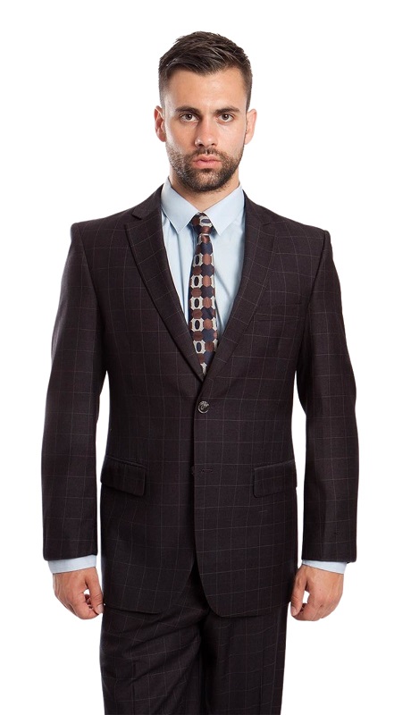 ZeGarie Mens Woolen Suit MW247-01-BLK