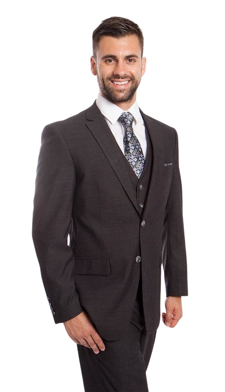 ZeGarie Mens Woolen Suit MW248-03-GRY