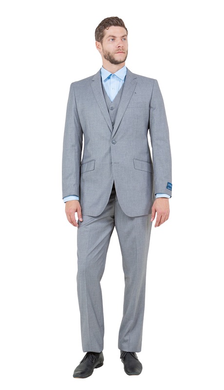 ZeGarie Mens Woolen Suit MW249-05-GRY