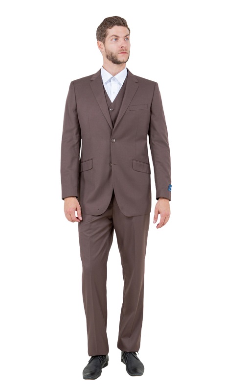 ZeGarie Mens Woolen Suit MW249-08-COCO