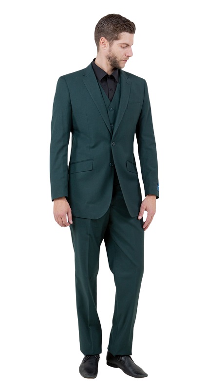 ZeGarie Mens Woolen Suit MW249-09-GRN