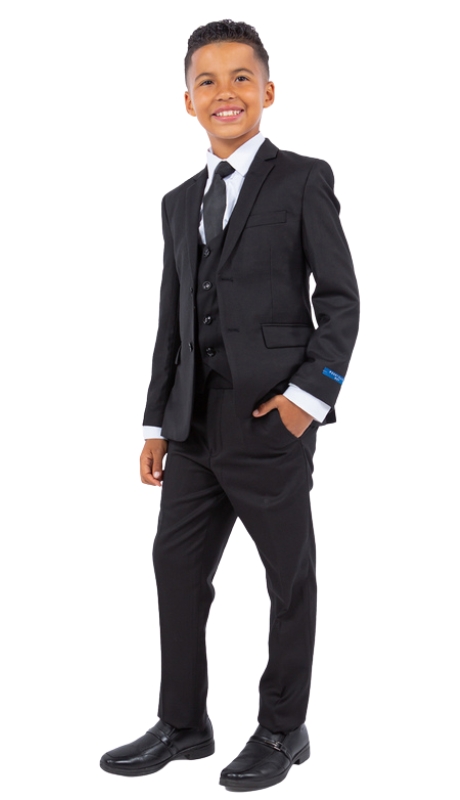 PERRY ELLIS BOYS Suit-PB363-01-BLK
