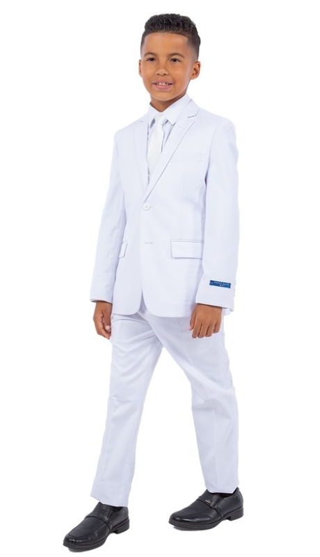 PERRY ELLIS BOYS Suit-PB363-04-WHT