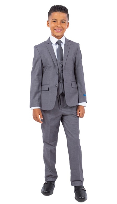 PERRY ELLIS Boys Suit PB363-14-MID GRY